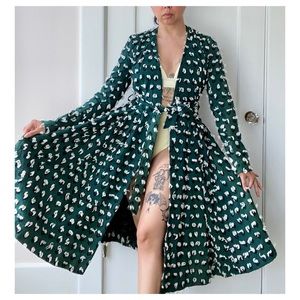 H&M Floral Trench/Swing style coat